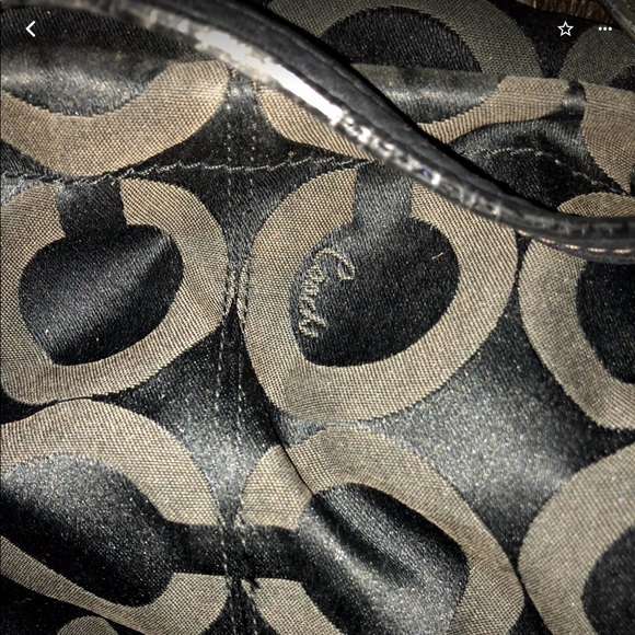 Coach Black Satin Purse!Large Hobo Style!Beautiful - Picture 1 of 3